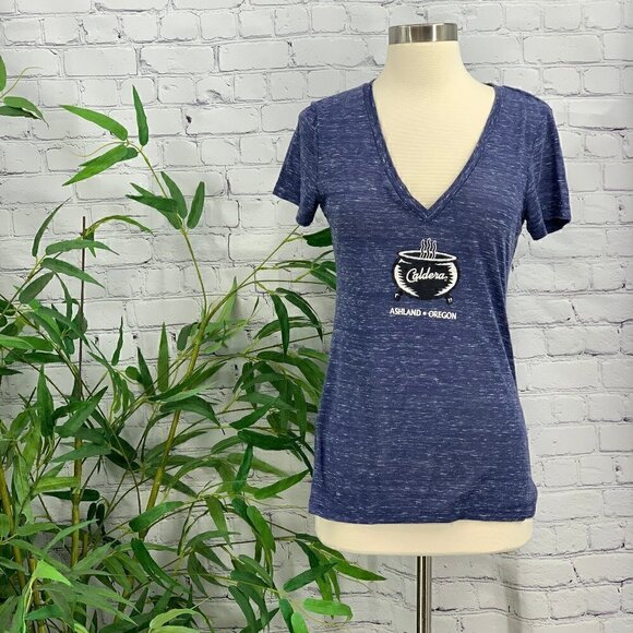 Bella Tops - 🎉Bella Caldera Brewing Graphic Tee Heather Blue
